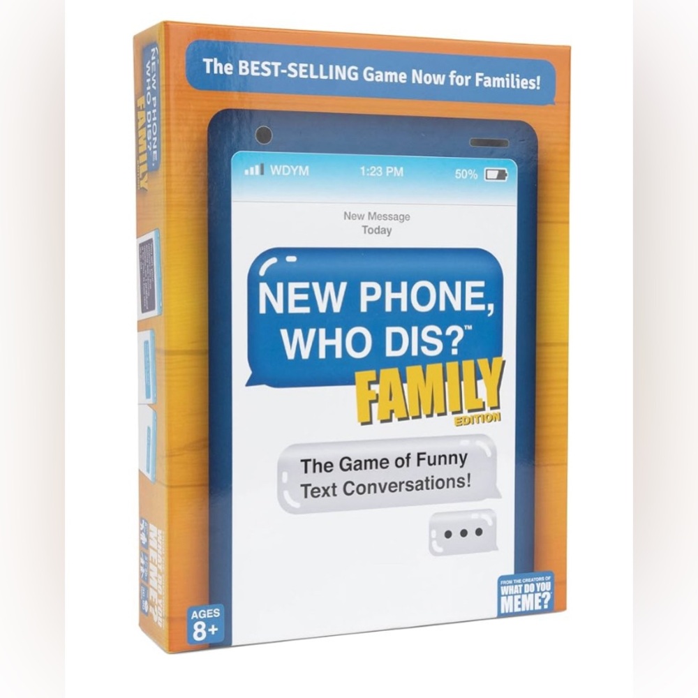 What Do You Meme? New Phone, Who Dis? Family Edition (texting party game) NEW